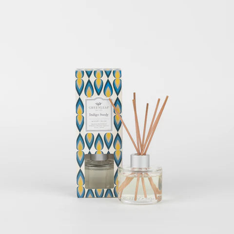 Greenleaf - Indigo Suede Signature Reed Diffuser - Ascension Golf Carts, LLC