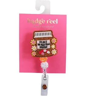 Happy Pills Badge Reel