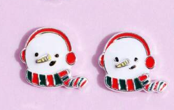 Snowman Stud Earrings