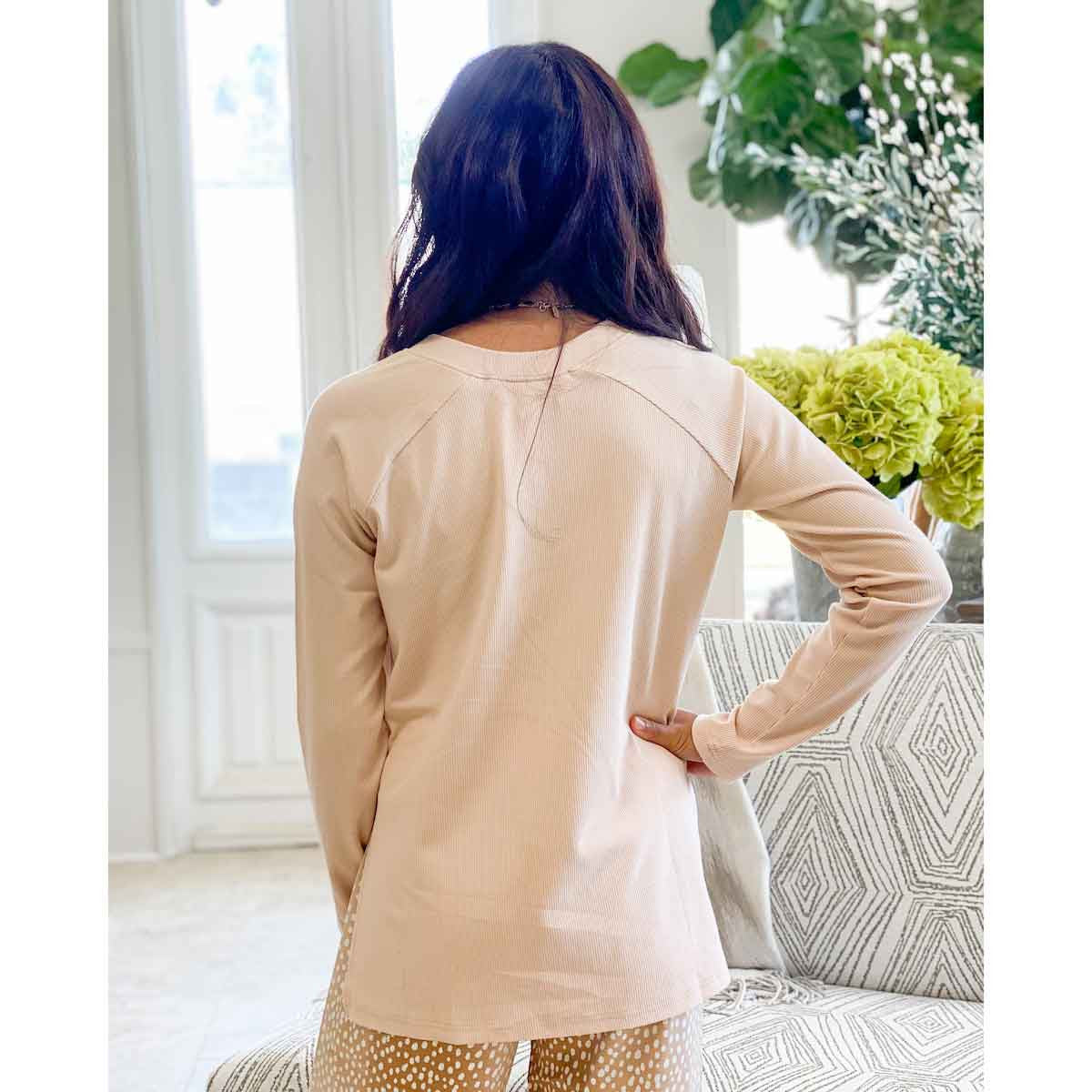 Classic Slumber Pullover Top in Camel - Ascension Golf Carts, LLC