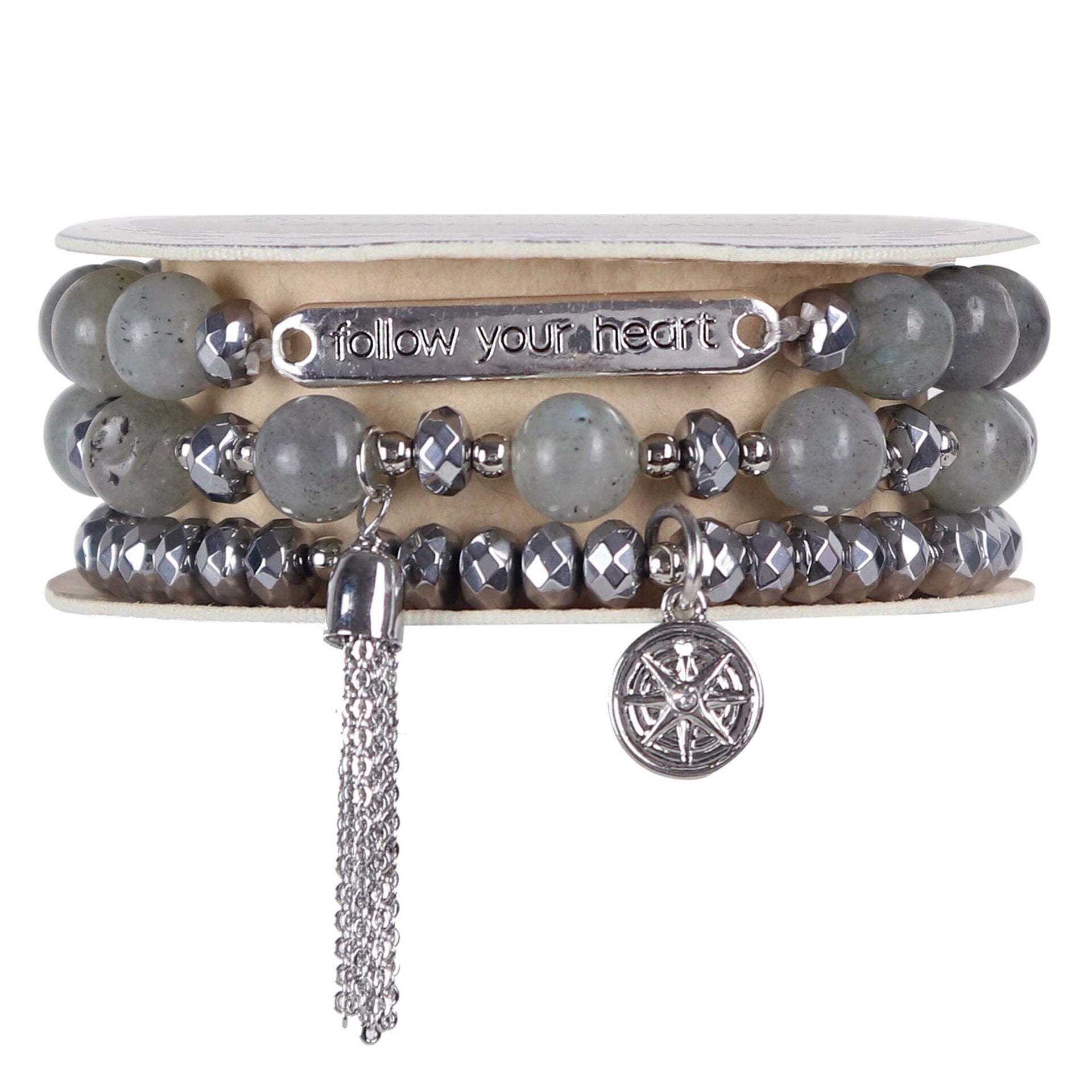 Soul Stacks Follow Your Heart Beaded Stretch Bracelets - Ascension Golf Carts, LLC