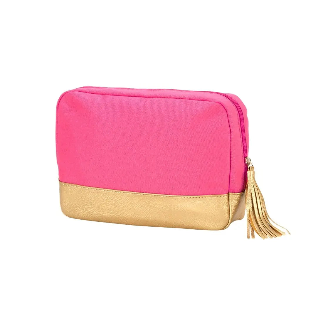 Hot Pink Cabana Cosmetic Bag