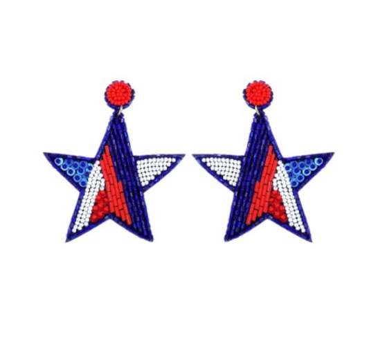 Star Spangled Earrings - Ascension Golf Carts, LLC