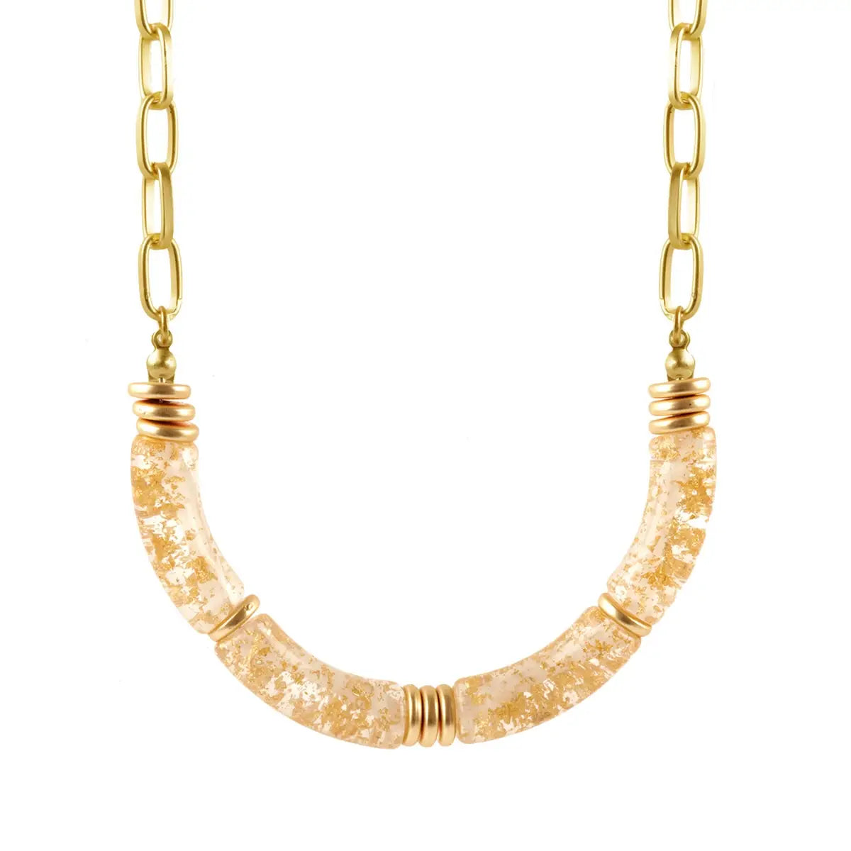 Gold Fleck Necklace